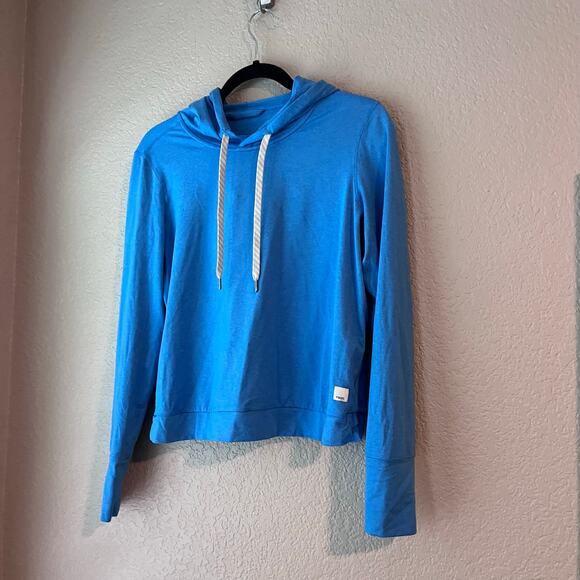 Vuori Halo Essentials Hoodie Sweatshirt Long Sleeve Dreamknit Pullover Baltic S - Picture 2 of 8